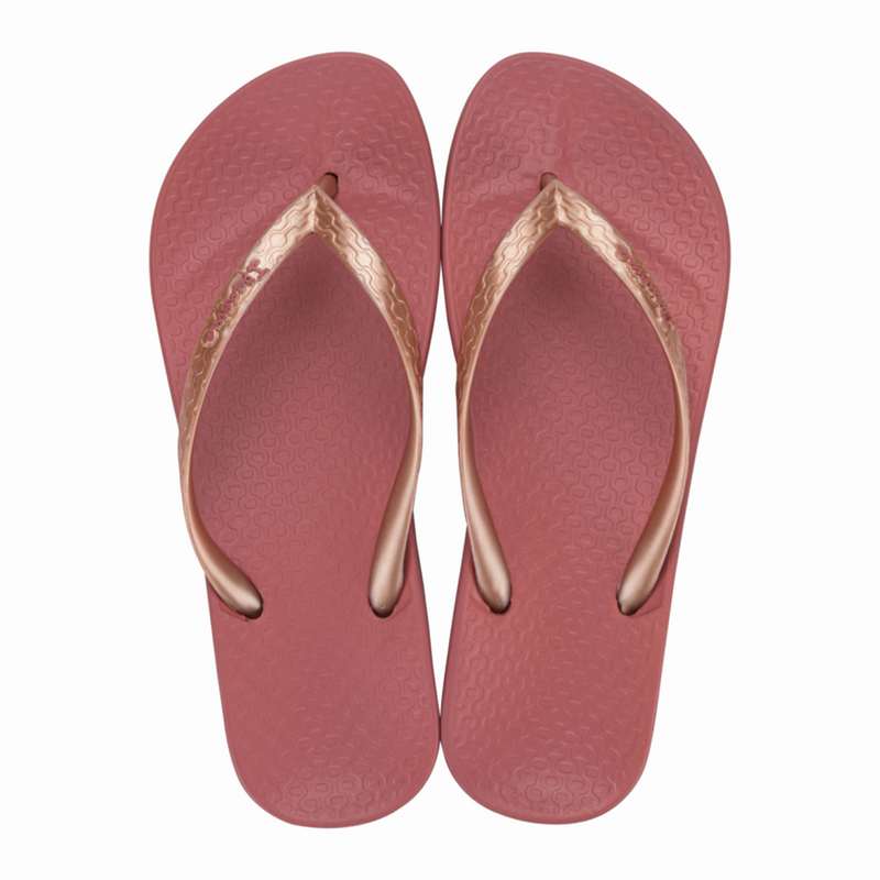 Ipanema Anatomica Tan Fem - Red/Metallic Pink