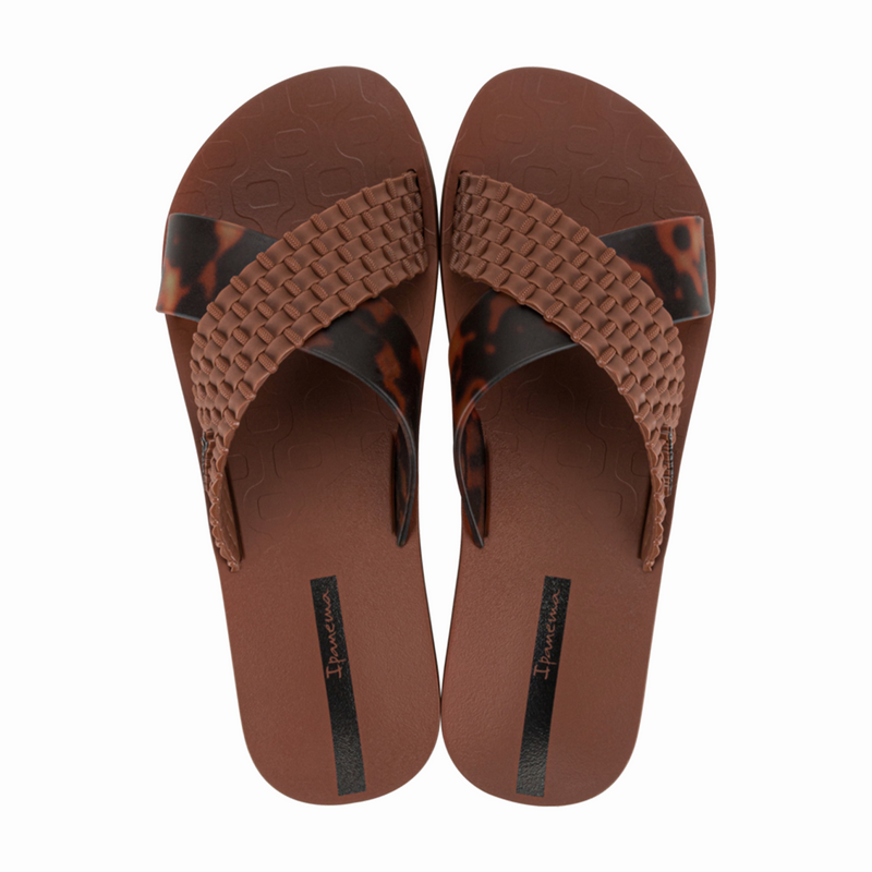 Ipanema Sense Slide Fem - Brown/ Turtle